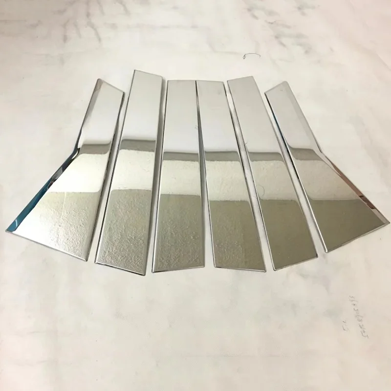 For Honda CRV CR-V 2012 2013 2014 2015 2016 2017 Stainless Steel Exterior Window Center Pillars Cover Trim Car Styling 6Pcs