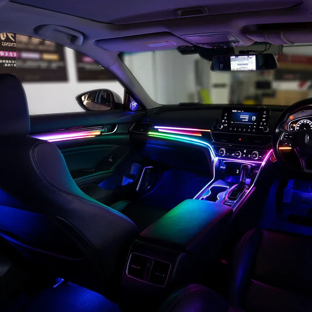Iridescent LED Automotive Interior Ambient Lighting Light Emitting Diode for Honda Accord 10th Generation 2018-2022 Symphony!