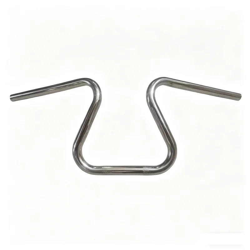25MM 22MM Vintage Motorcycle Handlebar Retro Refit Steering Bar Black Silver Color