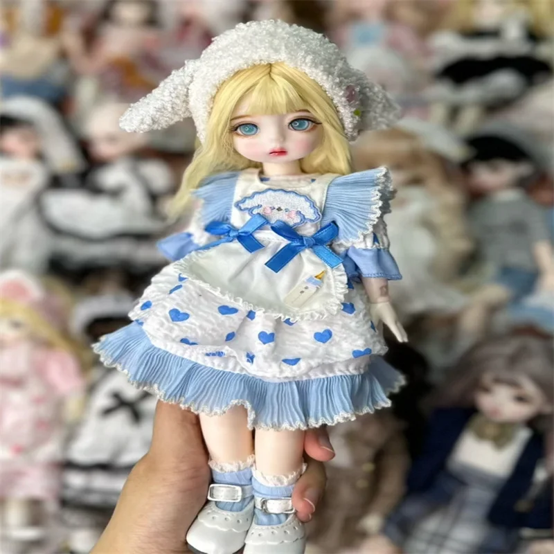 30cm Makeup 6 Points Doll Mjd 22 Joint Dress Up Girl Toy Princess Doll Handmade Collection Decoration Children'S Birthday Gift