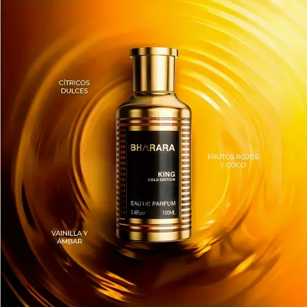 Bharara King Gold Edition eau de toilette 3.4 FL OZ/100ml، هدية مثالية للعطلات