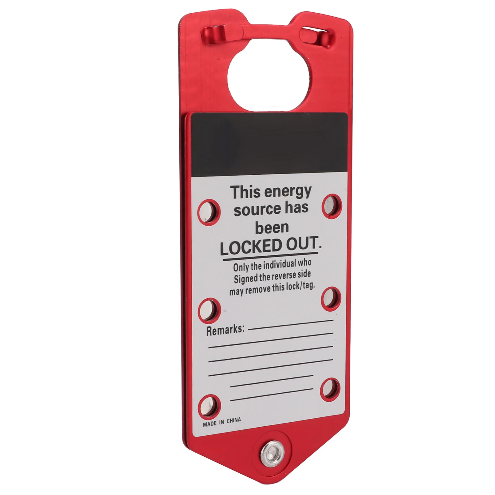 Lockout Hasp Lockout Tagout Hasp Writable Aluminum Alloy Safety Lockout Hasp with Tamperproof Locking Tabs 38mm/1.5in Padlock