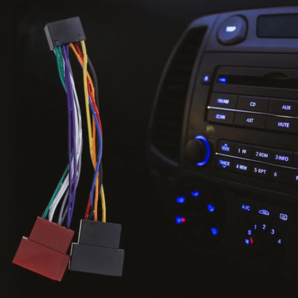 Wire Harness Long Lifespan Easy To Install Wire Adapter Plastic Car Stereo Radio ISO Standard Connector For Car 와이어 하네스