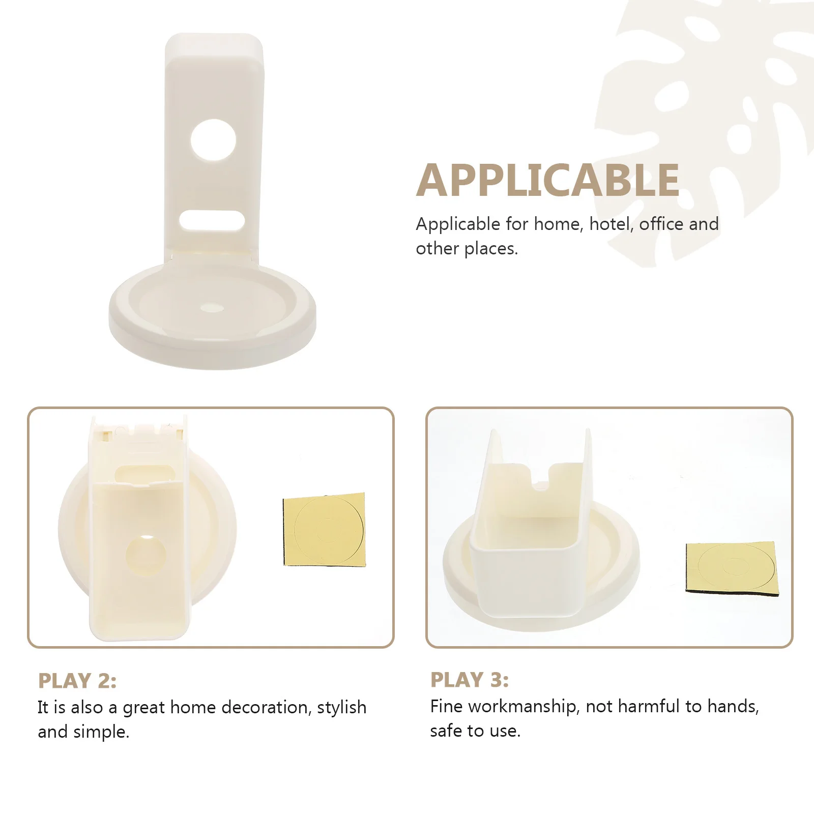 

1Pcs Smart Speaker Wall Mount Rack Punch-Free Soundbar Holder Stable Foldable for Home Office Hotel Use Smart Speaker Rack