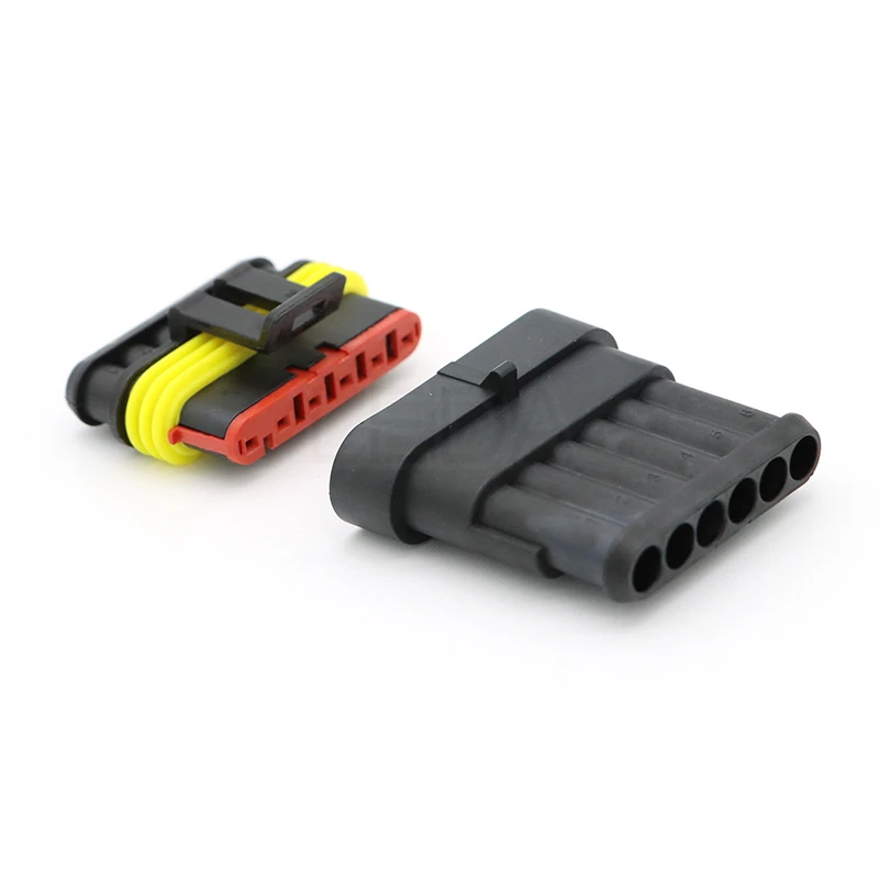 1Set 1Pin 2Pin 3Pin 4Pin 5Pin 6Pin Waterproof Wire Electrical Auto Connector Male Female Plug for Car Motorcycle