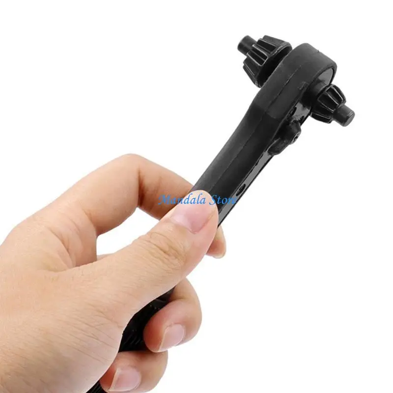 

U2JC 2 in 1 Universal Hand Drill Ratchet for Key Wrench Drill Chuck Spanner Handle Combo Grip Multifunction Repair Tool