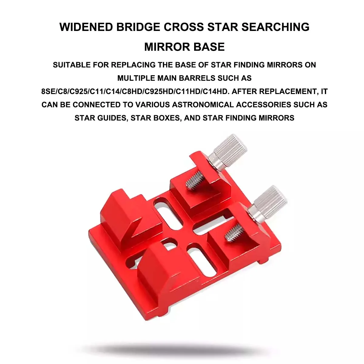 Astronomical Telescope Accessories Widened Bridge Cross Search Mirror Base Starry Telescope 150SLT 8SE C8 for Stargazing