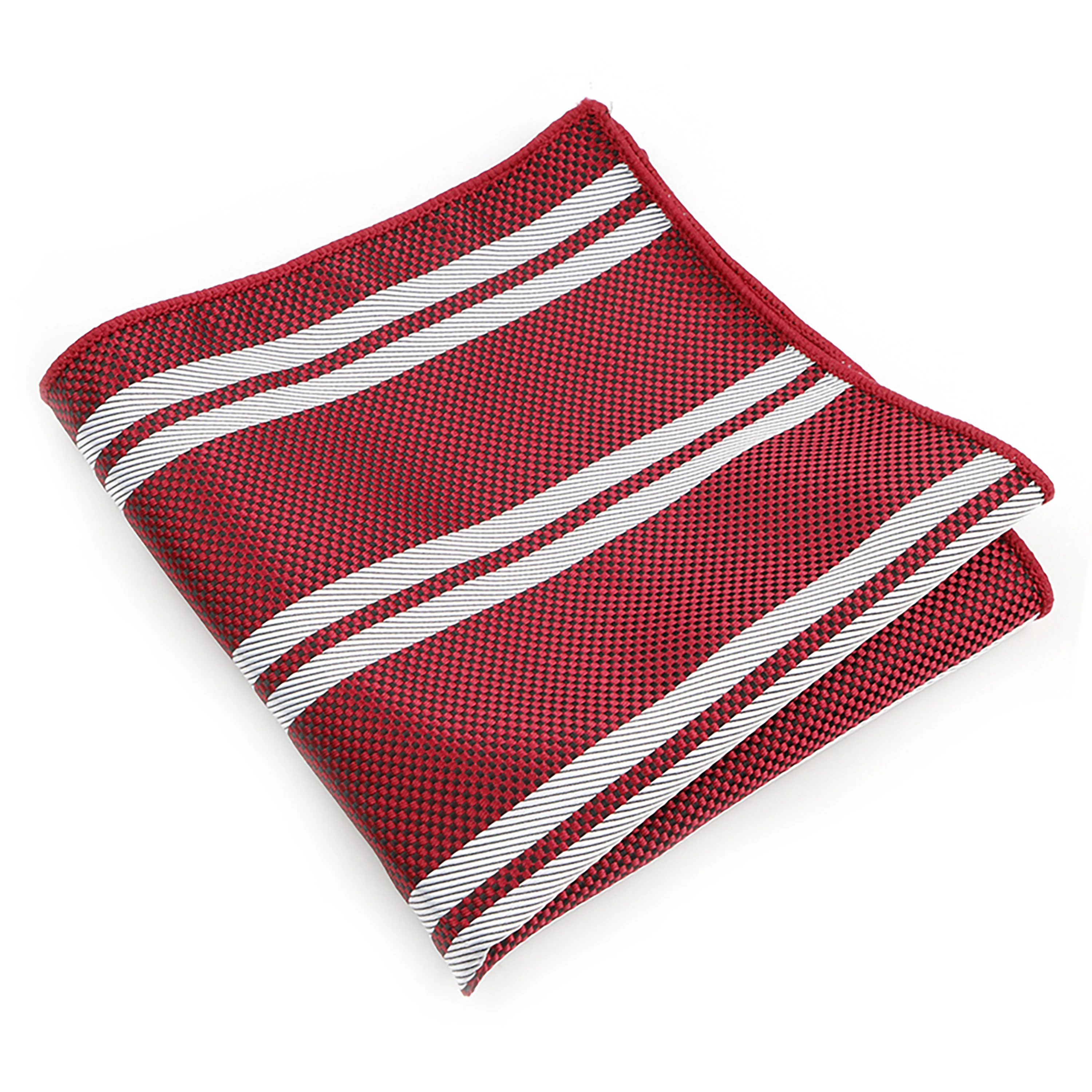 New Jacquard Striped Pocket Square Sage Green Orange For Men Business Meeting Party Suit Shirt Handkerchief Pocket Towel Gifts