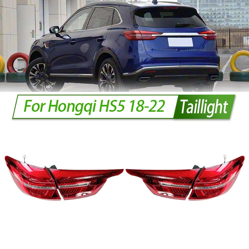 

For Hongqi HS5 18-22 Car Taillight Assembly OEM Style Rear Lamp with Turn Signal Reverse Light Direct Fit Replacement