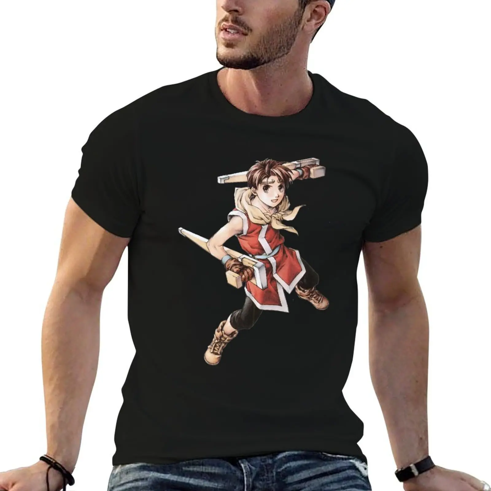 

Hero Suikoden 2 T-Shirt t shirts for man graphic funny graphic t shirts for man t shirt man cotton T-shirt