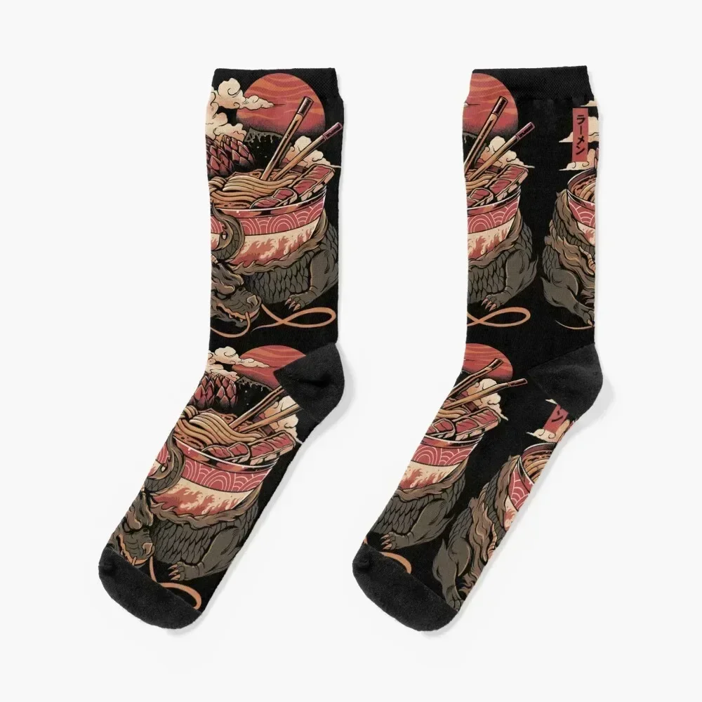 

Dragon's Ramen Socks Toe sports winter gifts Designer Man Socks Women's