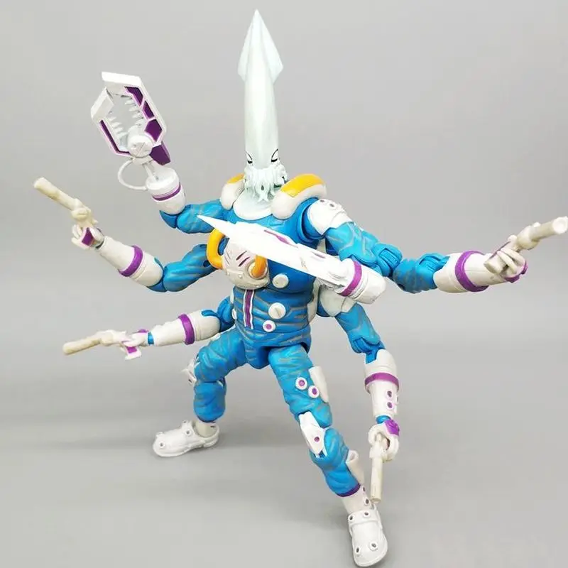 متوفر في المخزون لعبة القرش 6 بوصة المحارب كراب ميكانيكي عمل الشكل تحصيل نموذج المحيط الحيوان تمثال عمل فني عرض FS #2