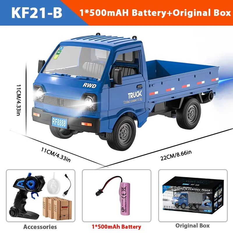 ZWN 1:16/1:18 RC AUTO Simulatie Drift Klimmen Truck Led Licht Kleine Lading Afstandsbediening Elektrisch Speelgoed Model voor Kinderen Geschenken