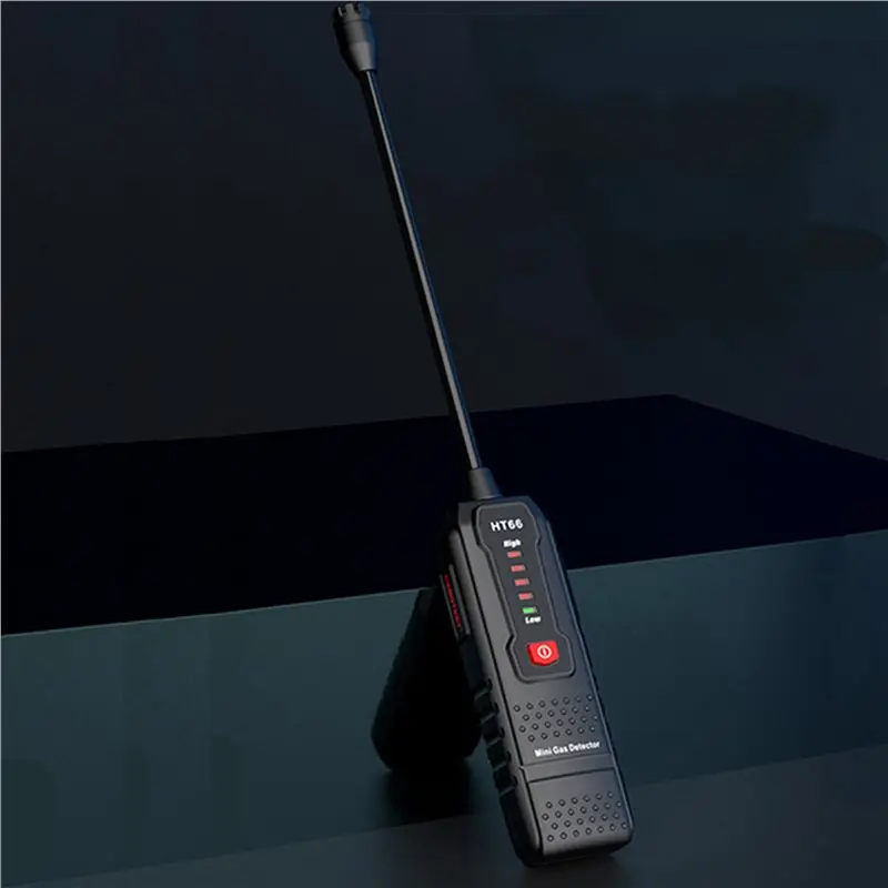 New Tech 2X HT66 Gas Leak Detector 50-1000PPM Sound Alarm Mini Household Handheld Combustible Natural Methane Gas Leak Detector