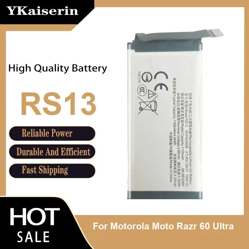 1125mAh For Motorola Moto Razr 60 Ultra RS13 Mobile Phone Battery Long Lasting