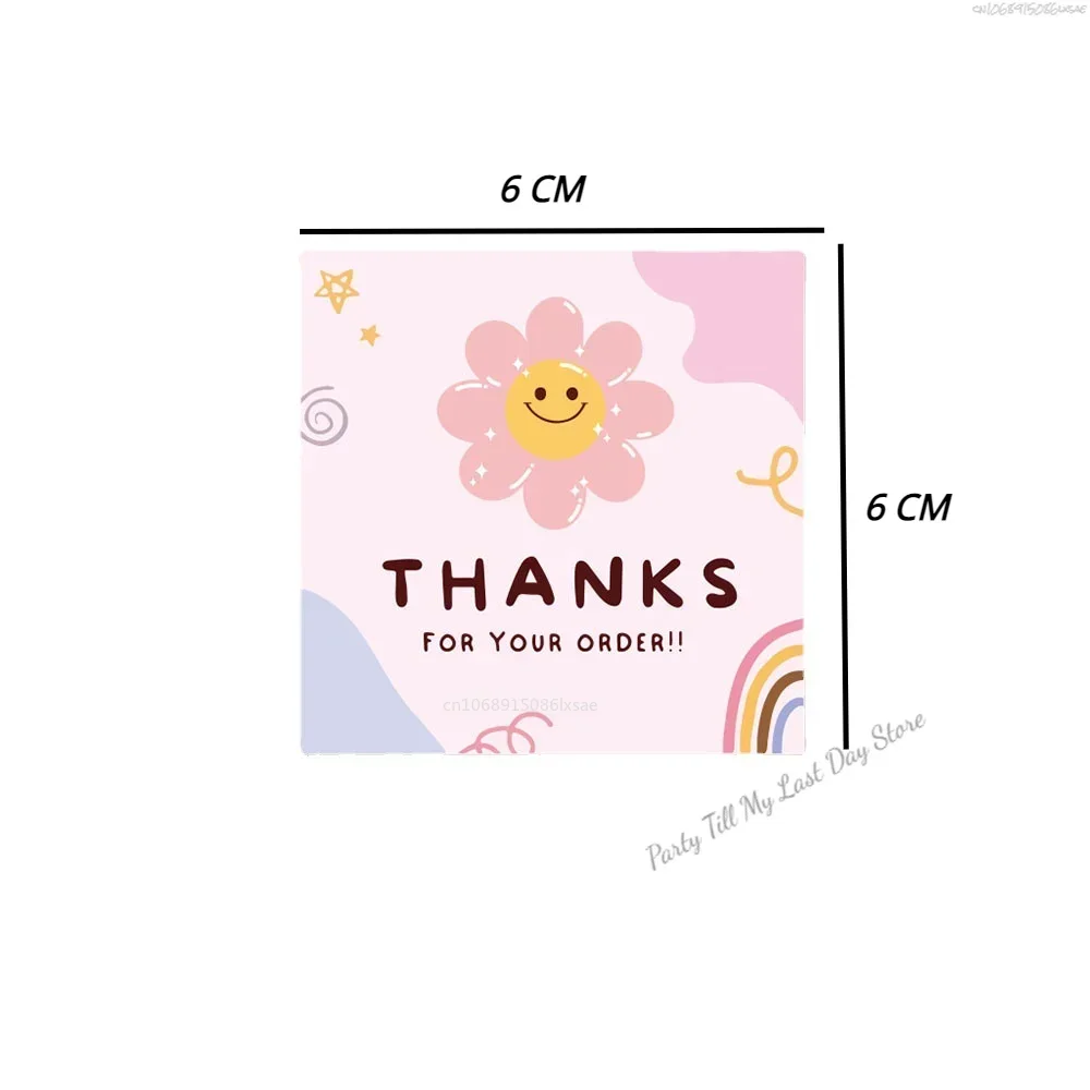 50pcs/Pack Mini Flower Thank You Cards for Gift Box Package Holiday Cards Bakery Flower Shop Small Businesses Decor Cards image 6