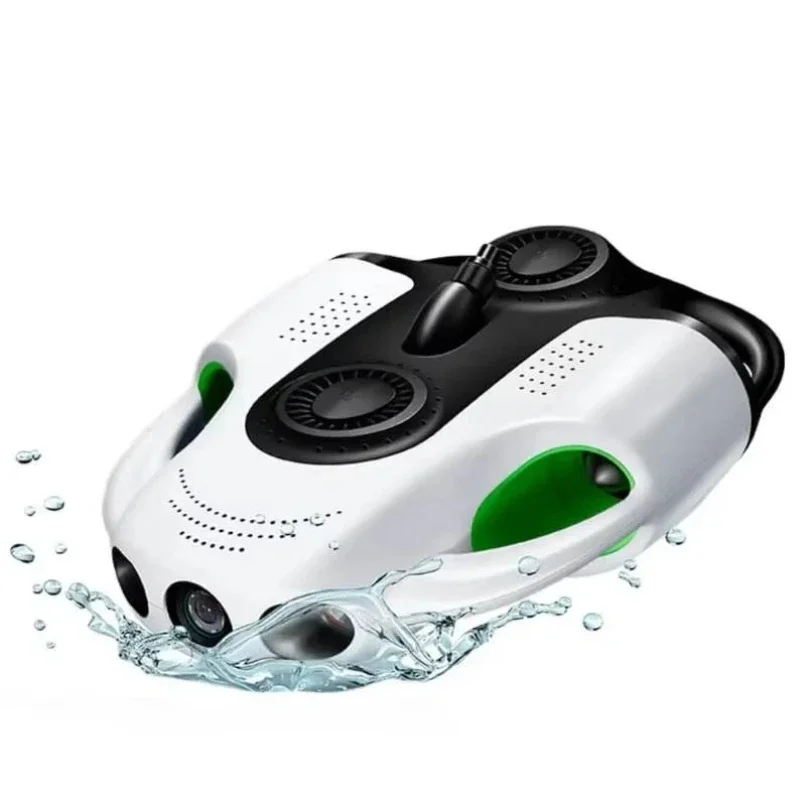 

Zoom underwater drone high definition camera with suspended robotic arm device