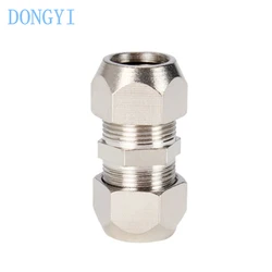 Pneumatic Connector Ferrule Joint Copper Tube Oil Tube Aluminum Tube Straight 4mm 6mm 8mm 10mm 12mm