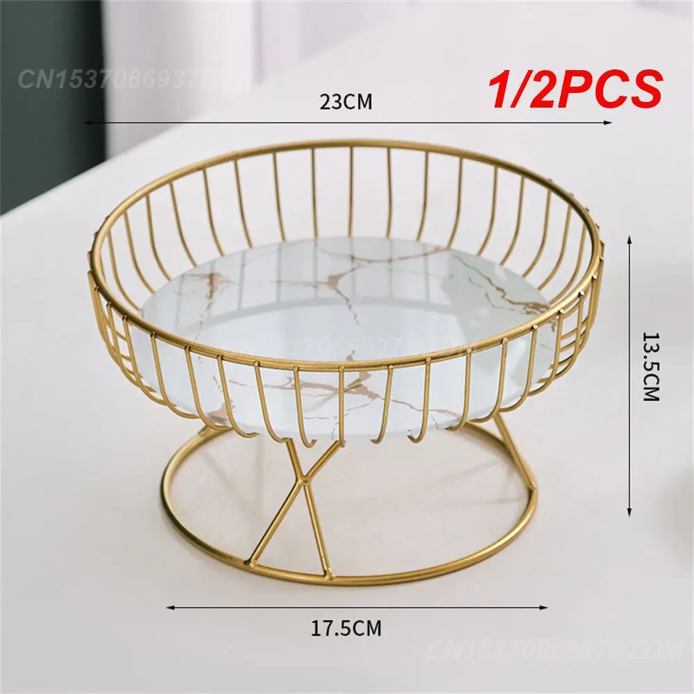 1/2PCS Home Decoration Quality Assurance Home Decoration Fruit Plate Craftsmanship Healthy Living Room Fruit Plate