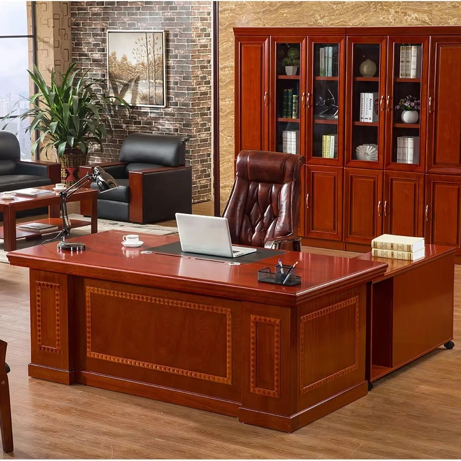 Luxury Unique Boss Desk Wooden Office Executive Table