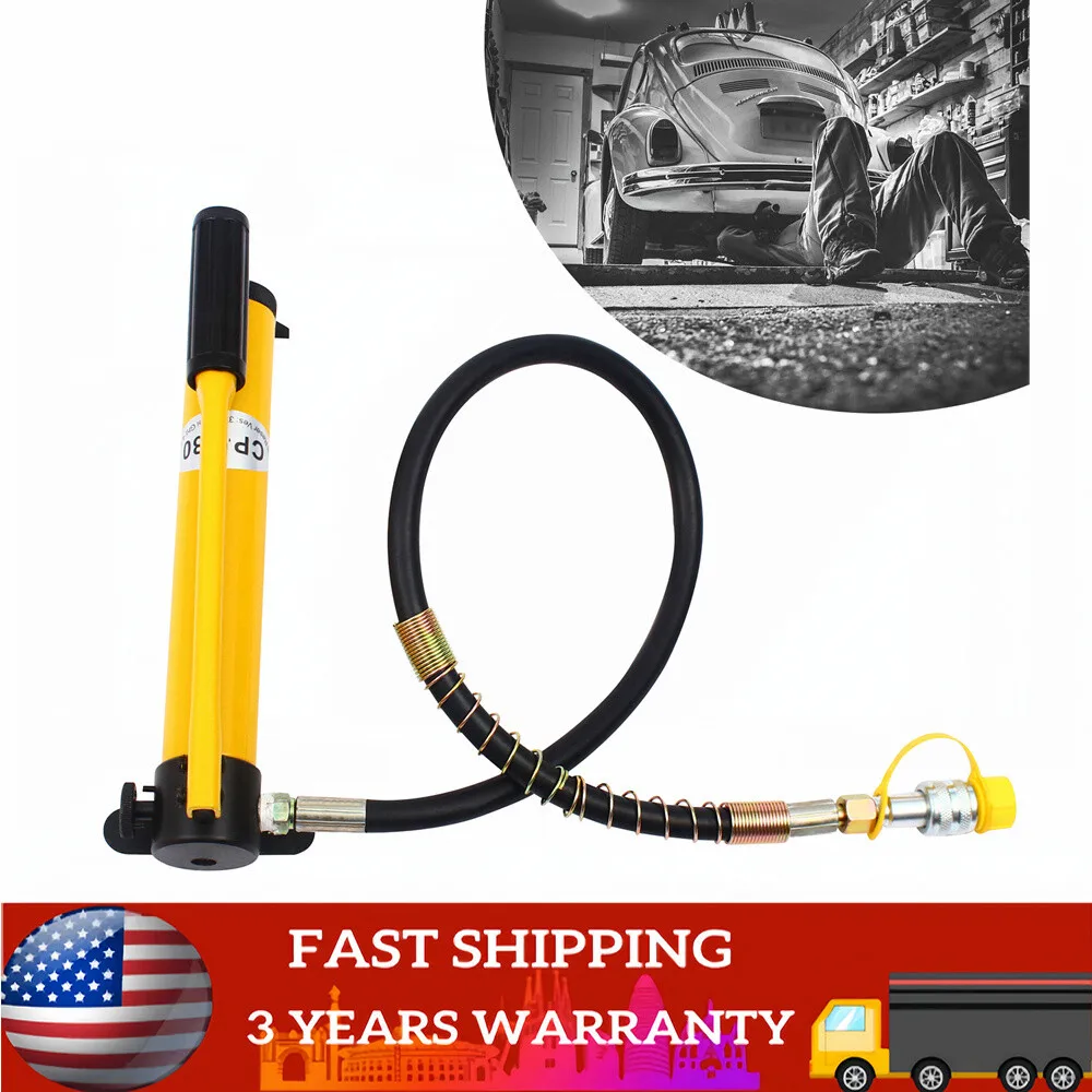 مضخة يدوية هيدروليكية من سبائك الصلب 10 طن Cp-180 مضخة يدوية هيدروليكية 10000 رطل لكل بوصة مربعة تخزين زيت كبير قاعدة متشعبة