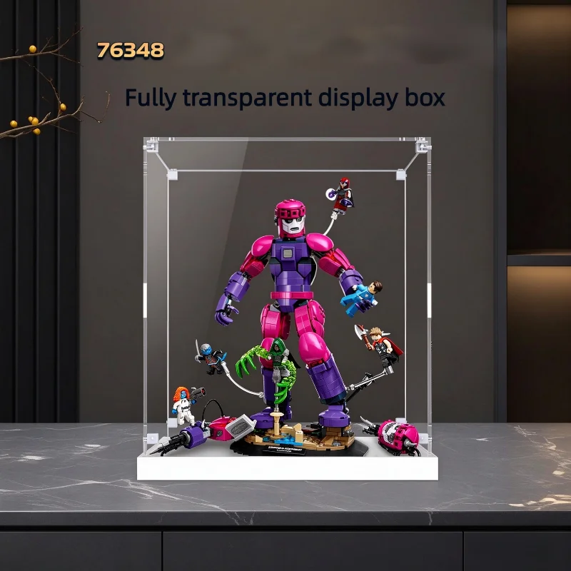 Clear Acrylic Display Case Suitable For Lego 76348 Final Battle Scene, Dustproof Collectible Display Storage Case