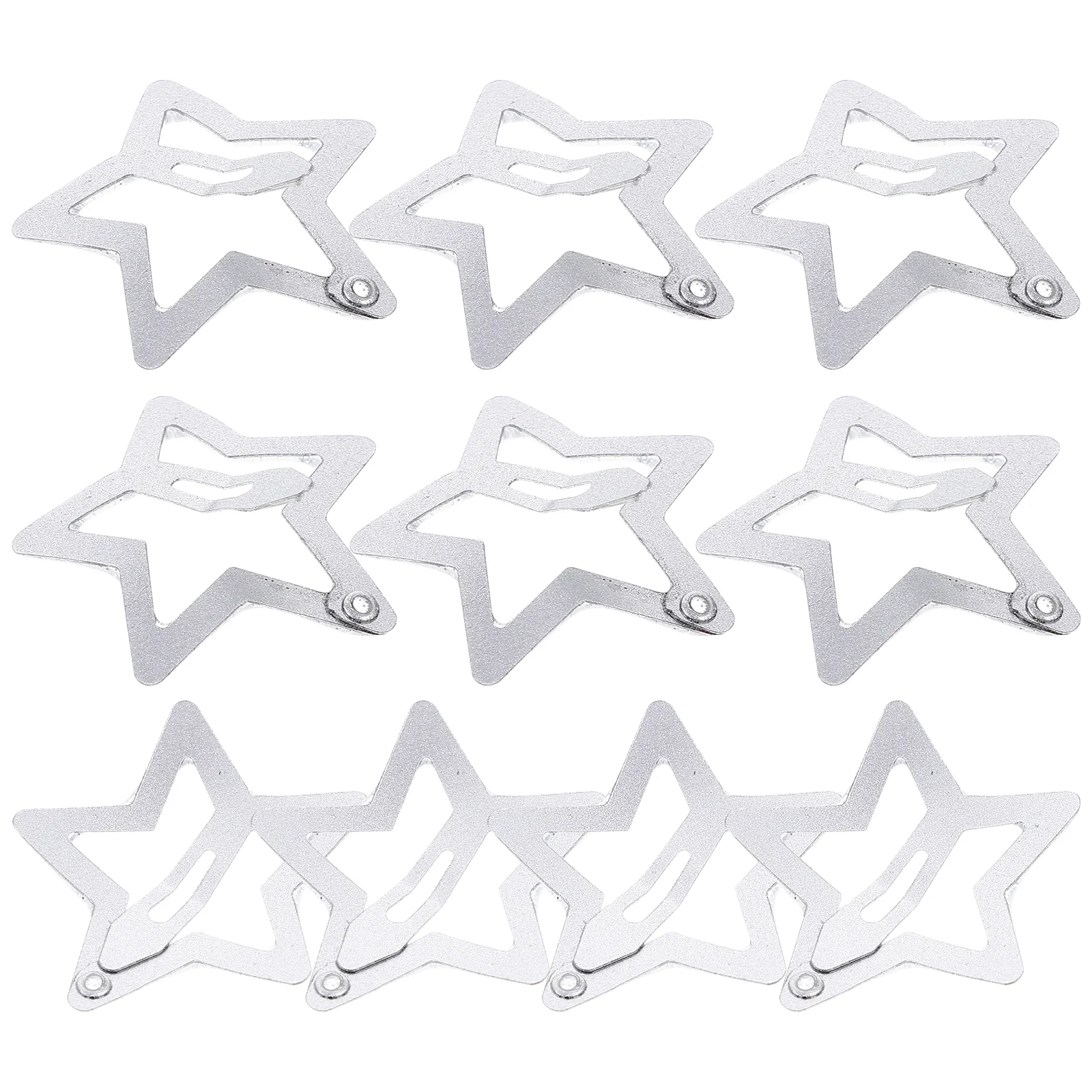 

10 Pcs Cute Hair Clips Hot Girl Star Bb Hairpin Sweet Cool Five-pointed Side Bangs Accessories for Women Short Miss Small