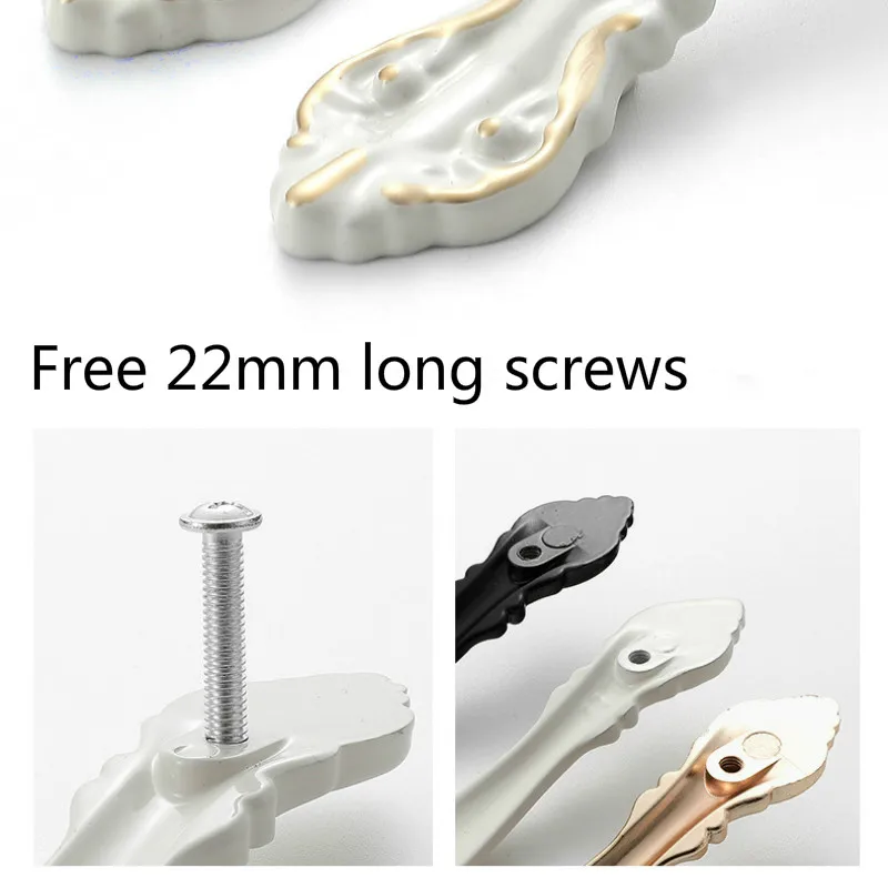 Furniture Handle Knobs Door Pulls Kitchen Knobs Drawer Handle Bedroom Wardrobewood  Bedroom Dresser Decor 96/128mm Aluminum