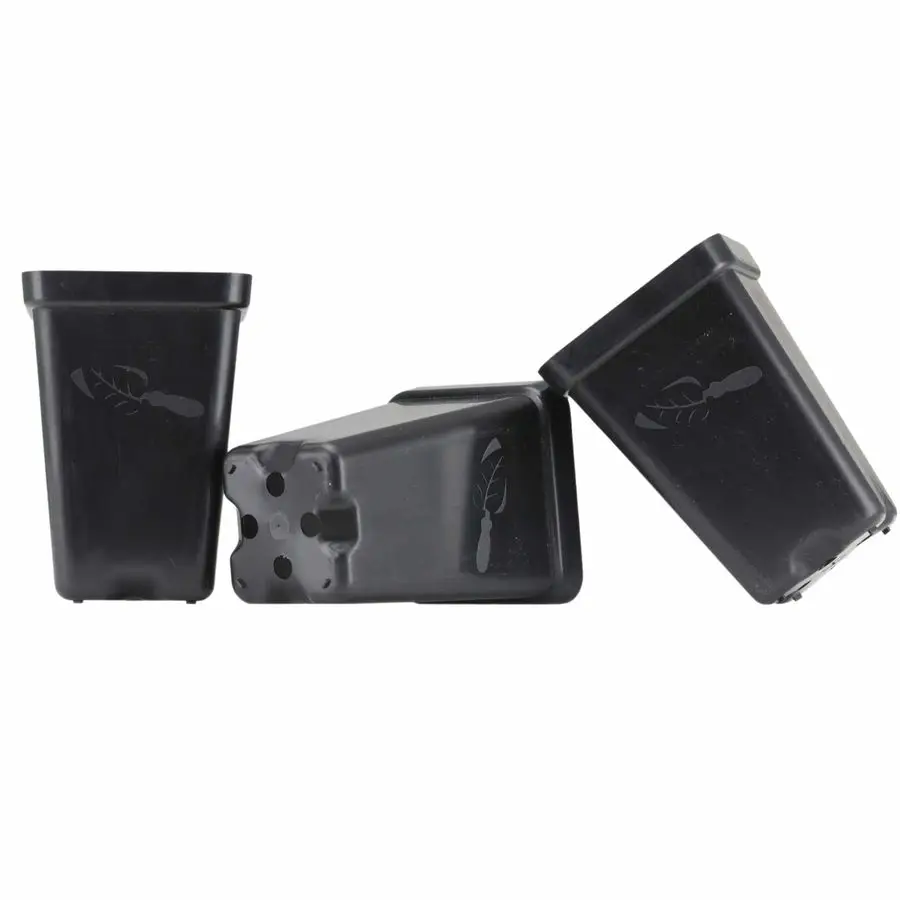 

Farmer Seedling Starter Pots, 80 Pack, Black 2.5 Inch Square Tray Inserts