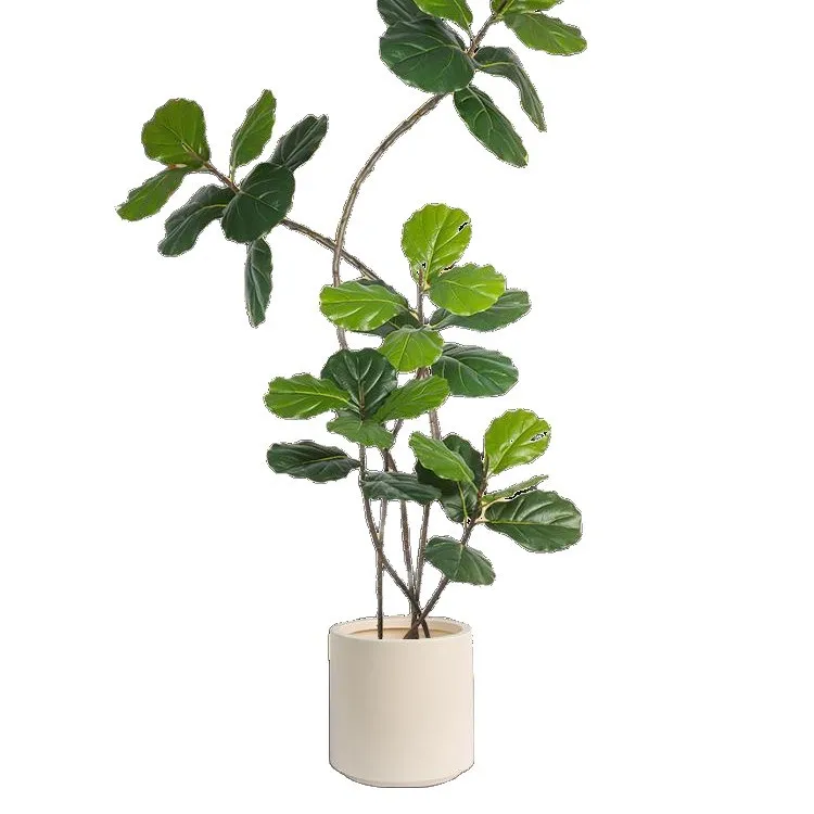 

Simulation piano leaf tree green plants high-end light luxury bionic flower living room large indoor potted plant ornament