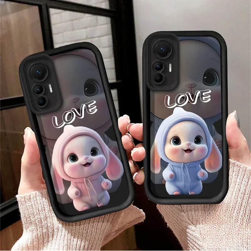 Custodia per telefono coniglio carino e bello per Xiaomi Poco F7 F6 F5 F4 F3 M5s C65 C75 C71 X7 X6 X5 X4 GT X3 NFC M7 M6 Pro 4G 5G Cover