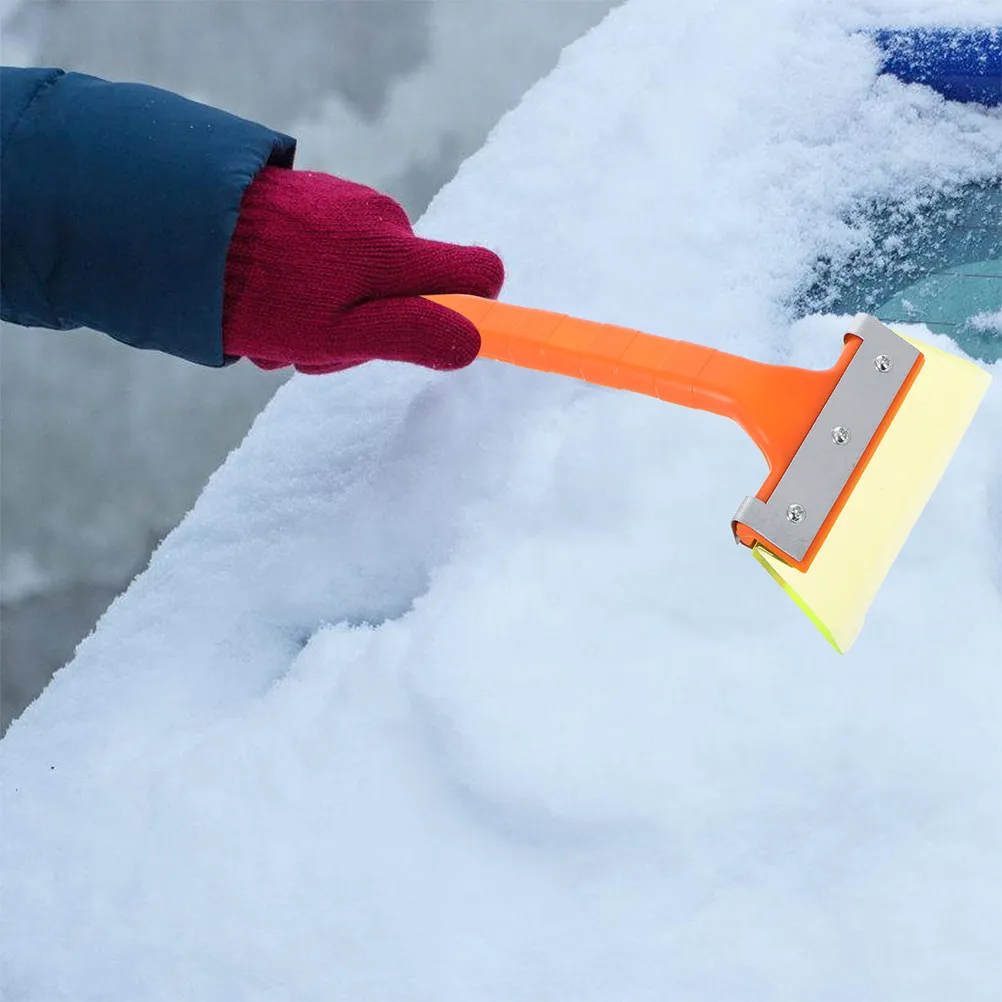 2Pcs Car Snow Removal Tool Long Handle Ice Scraper Snow Brush Dual Purpose Winter Car Accessories Ice Scraper Winter Tool