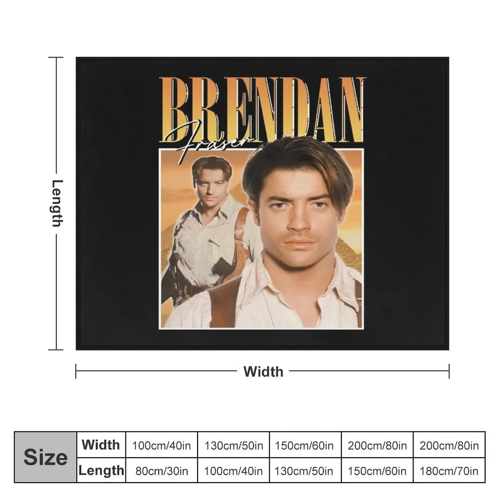 Brendan Fraser 90s style Throw Blanket Sleeping Bag Cute Luxury Throw Thermals For Travel Blankets