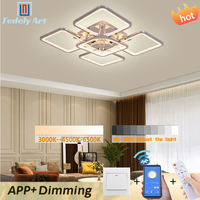 Modern Ceiling Lights Living Room BedroomDining Room LEDCeiling Lights,led chandelier with remote control,bluetooth ceiling lamp