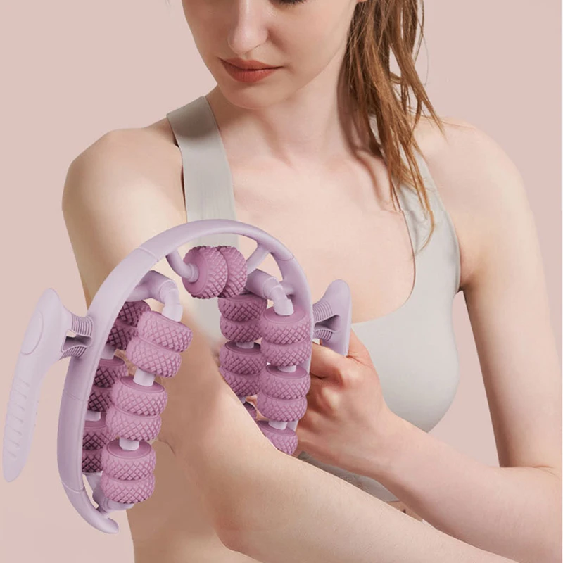 26 Wheel Leg Massager Ring Clamp Leg Roller 360°All-Round Massage Calf Muscle Relaxer Slim Shaping Leg Yoga Massage Roller