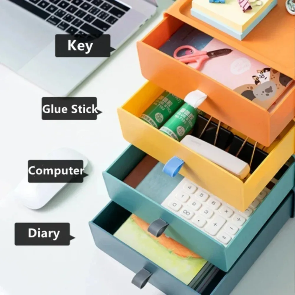 Stackable Multi-layer Storage Box Drawer Desktop Can Be Items Stationery Sundry Bedroom Dormitory Desk Simple Storage Organizer