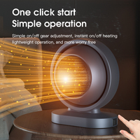 380W Portable Hot Air Electric Heating Fan, Mini Desktop Heater for Winter, Suitable for Homes, Bedrooms, and Offices