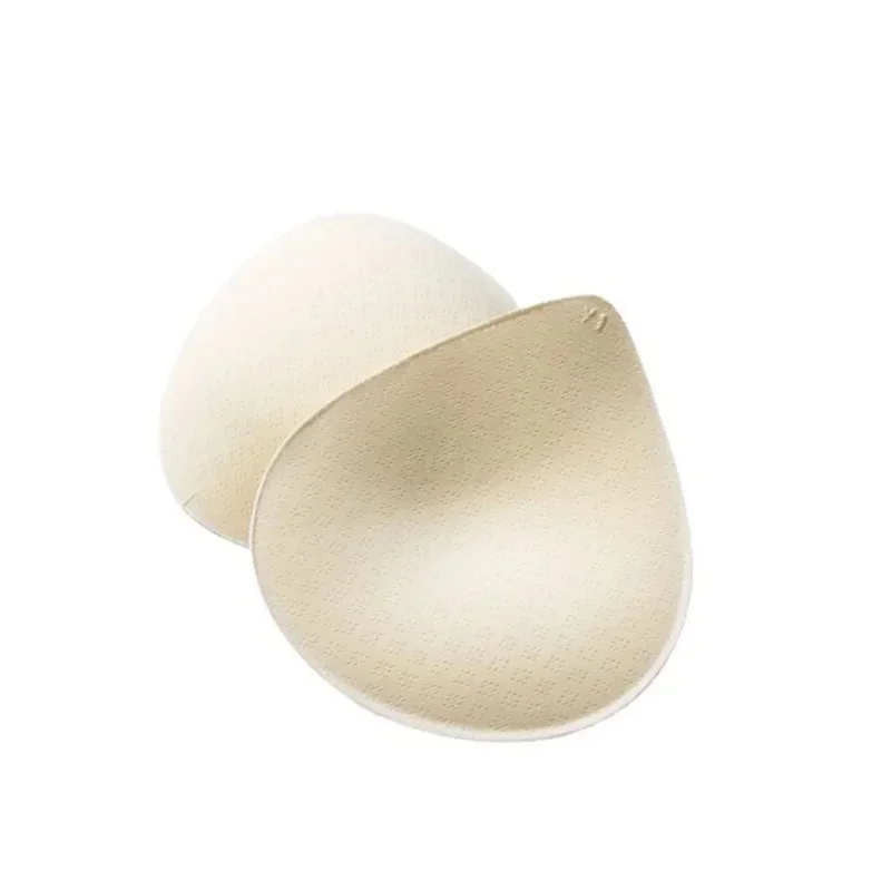 2Pcs Removable Latex Bra Pads, Push Up Chest Enhancer Inserts for Bikini and Sports Bras (S/M/L