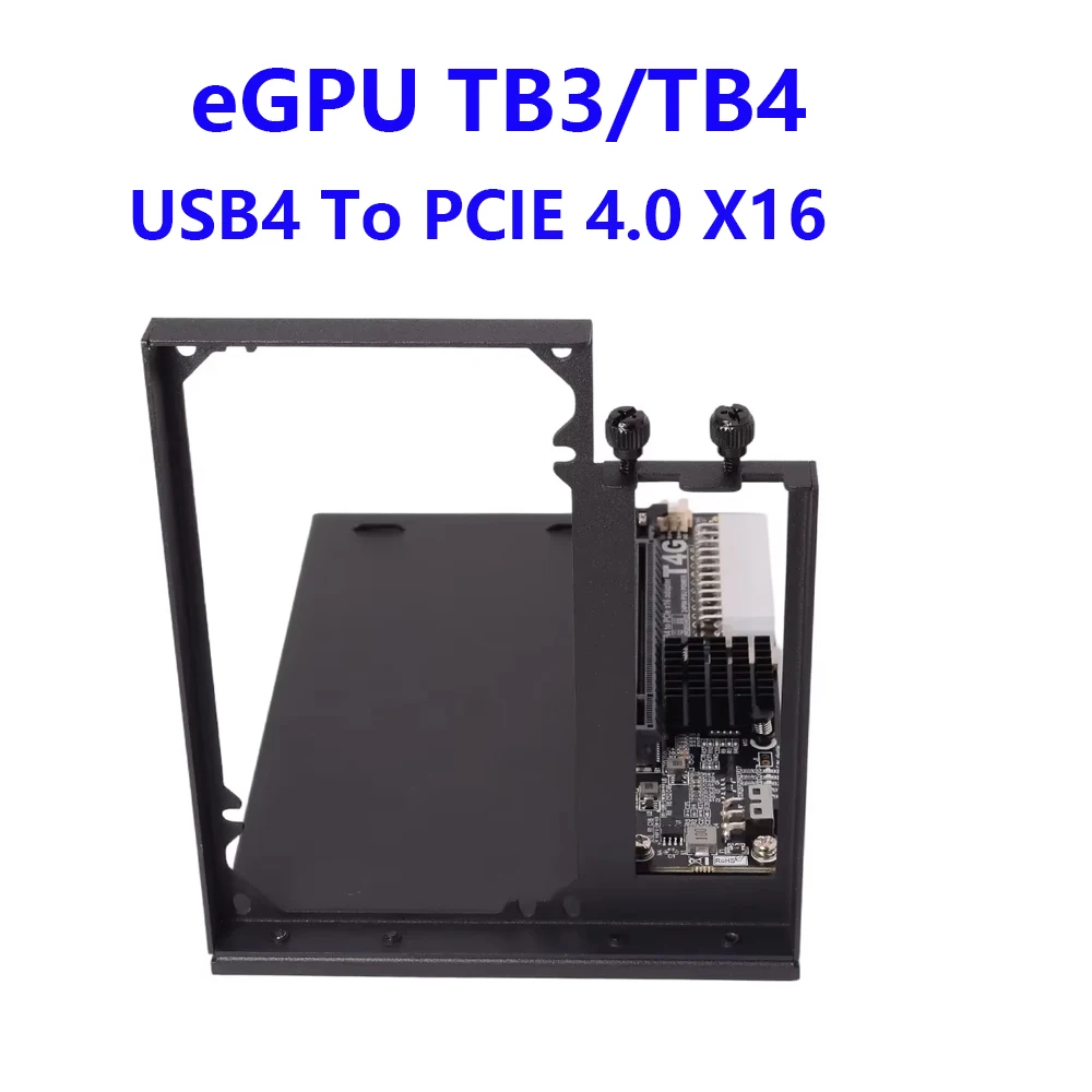 

USB4 To PCIE 4.0 X16 UT3G UT4G eGPU Adapter + Bracket Dock Station Thunderbolt 3/4 Gen3 X2 for NUC ITX STX Notebook Mini Host