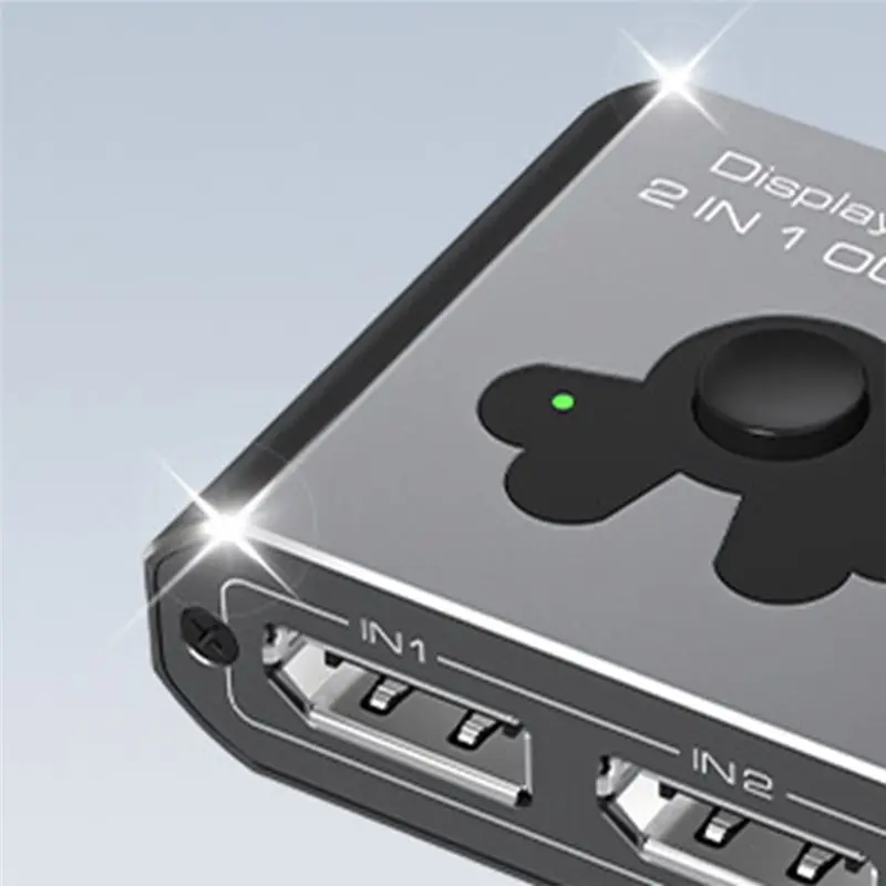 B27B High-Definition 8K60hz 4K144hz Displayport Switch 2 In 1 Out DP Switcher DP1.4 Resolution For PC