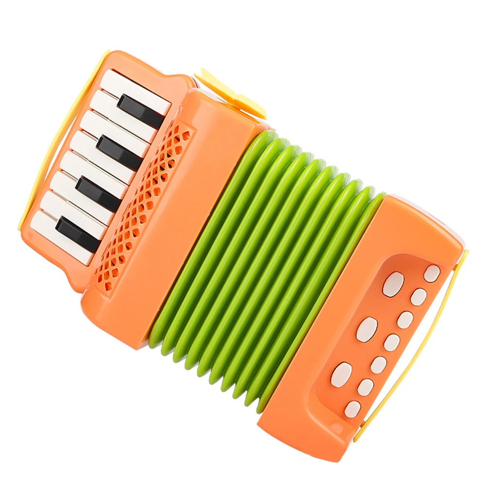 

Accordion Toy Kids Musical Instrument Green Plastic Hand Grip Exercise Children Educatiou Musical Performance