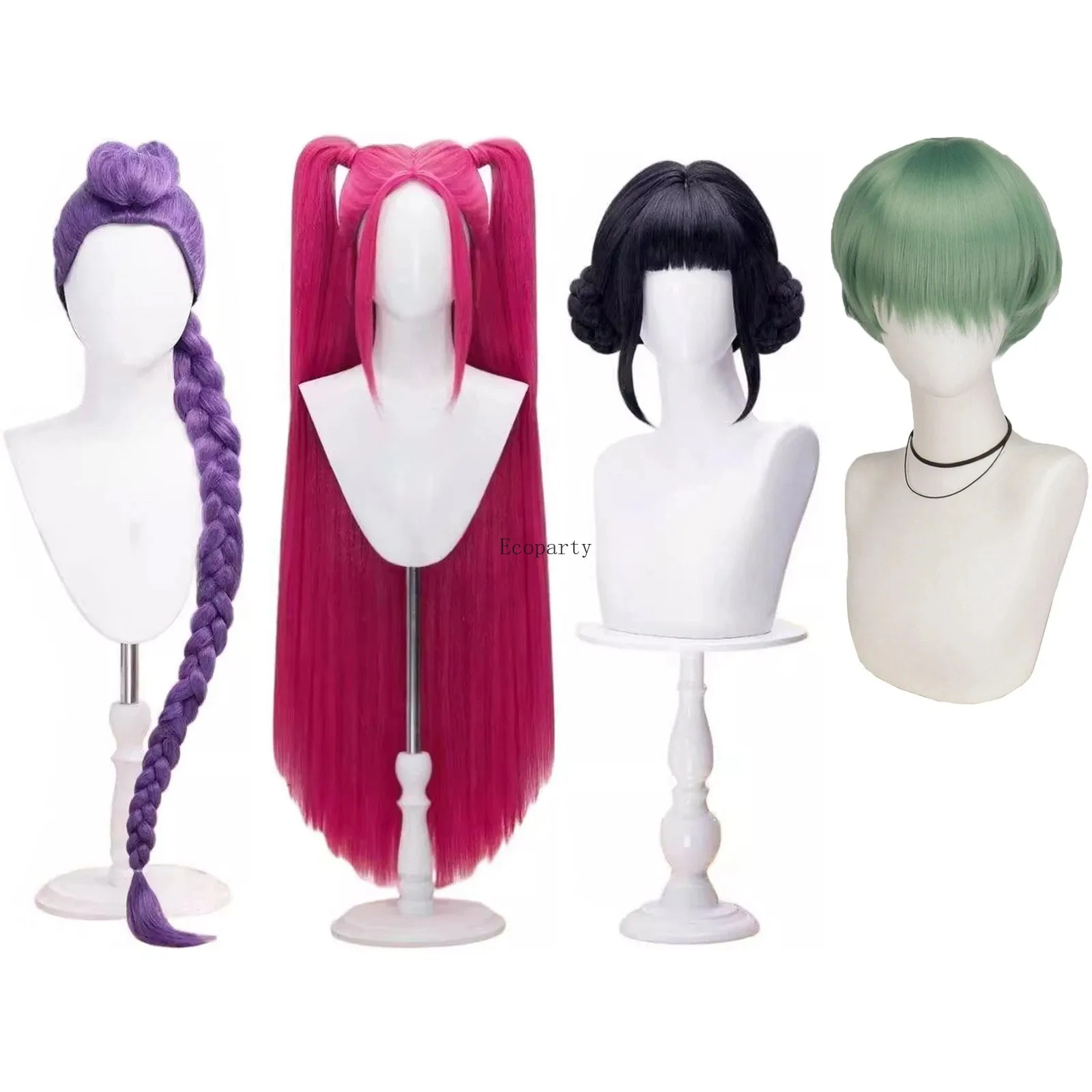 Kpop d wegonenjuge dia das bruxas perücke kostüme peng damen rumi mira zoey lila rosa-rumi peruca crianças zoey mira peruca para cosplay traje
