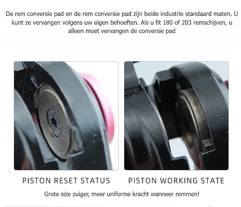 ZOOM Xe Đạp Phanh Đĩa Xe Đạp Phanh Đĩa Cơ Khí Đôi Phanh Phanh Đĩa Xe Má Phanh Xe Đạp Phần