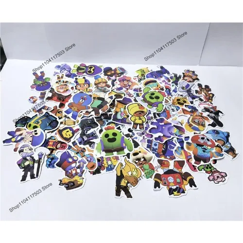 10/30/50PCS Anime Brawl Stars Stickers Game Figure Cartoon Sticker Notebook Water Bottle Decorations Children Gifts Toys
