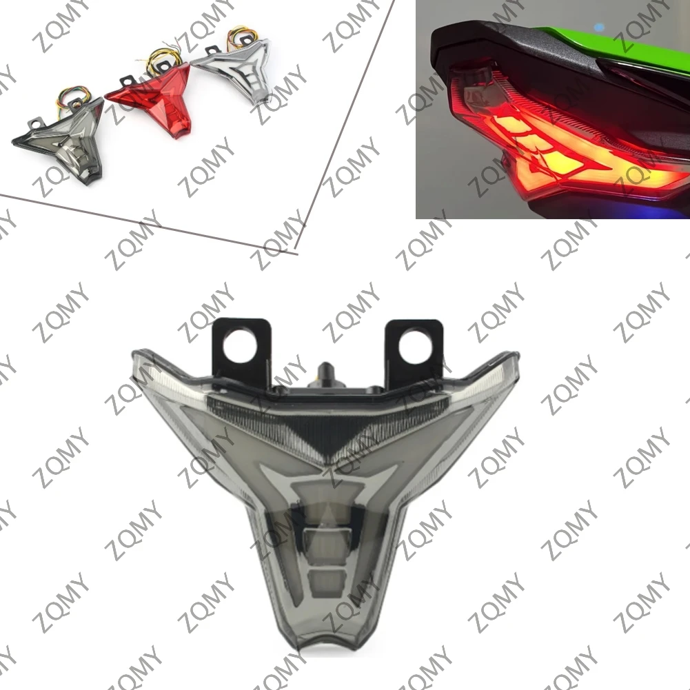 

Задний фонарь для мотоцикла, тормозной сигнал поворота, Встроенный задний фонарь для Kawasaki Ninja ZX10R светильник 2016 2017 2018 & Z1000 2015-2018