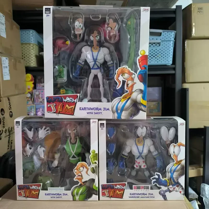 Figura de acción articulada de primera calidad de Earthworm Jim, escala 1/12, Crow Killer con Snott, coleccionable para adultos.