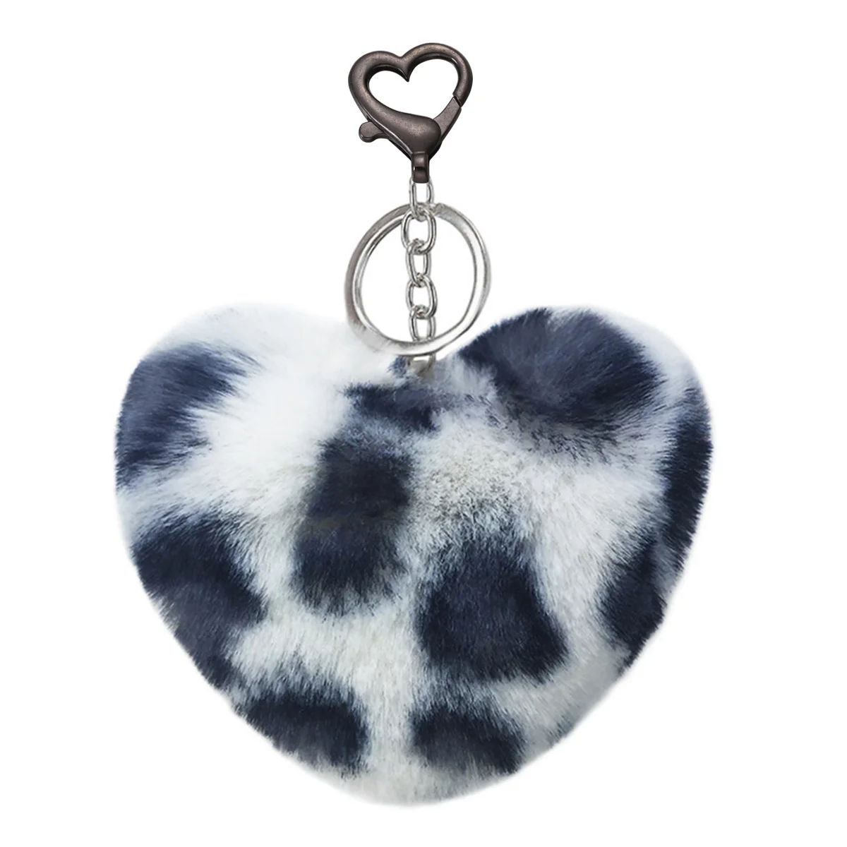 

10 Pcs Small Lobster Buckle Peach Heart Funny Key Ring Parts Necklace DIY Shaped