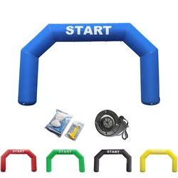 Inflatable Arch with Powerful Blower,20ft Start Finish Line Racing Arch Banner for Outdoor Advertising Commerce Party Sport Race