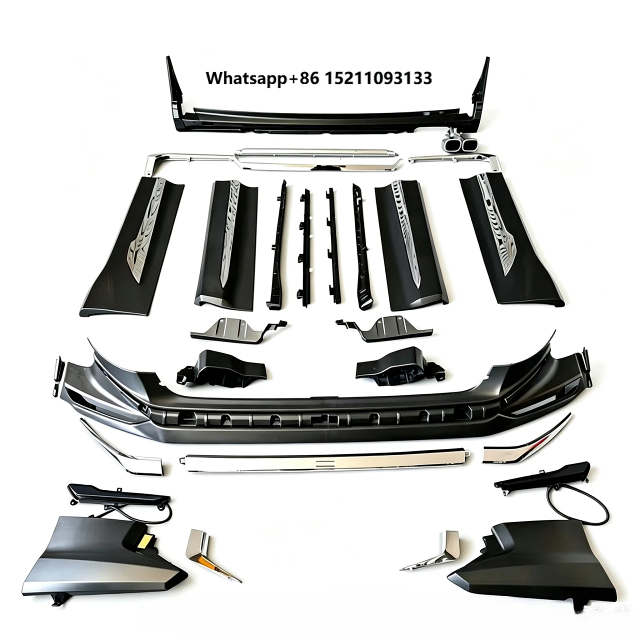 

Style 2024 ABS Body Kit 40 Series Front Lip Side Skirt Rear Diffuser