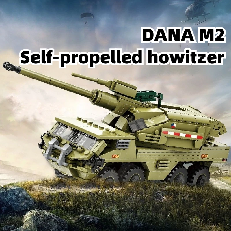 

Small Particle Building Block Military Equipment Series Dana M2 Self-propelled Building Block Toy Compatible with LOgo